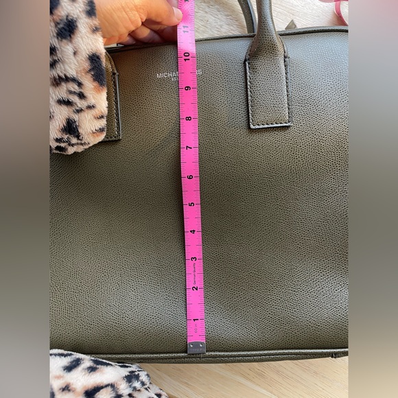 Michael Kors Olive Green Laptop Bag, EUC - Picture 5 of 14